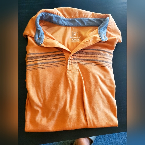 Mens George collard short sleeve half button dress shirt - Picture 1 of 1